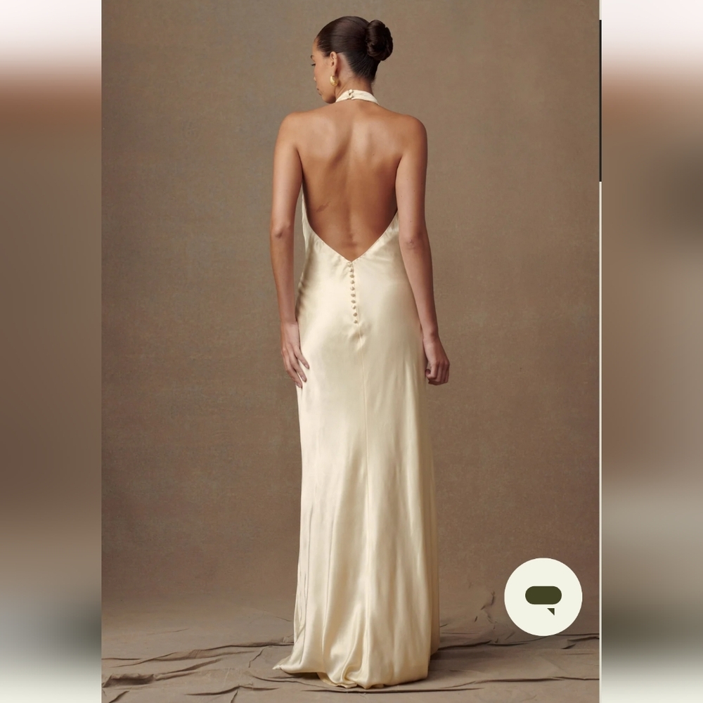 Esther Satin Cowl Maxi Dress - Picture 5 of 11